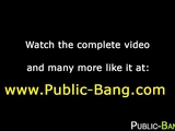 Busty asian public anal